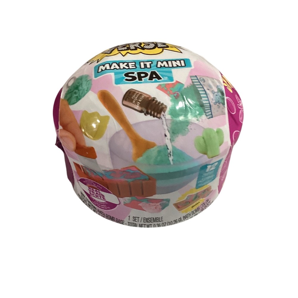 Make It Mini Spa Bath‎ Bomb Color and Kit Kids Craft Toy Set NEW